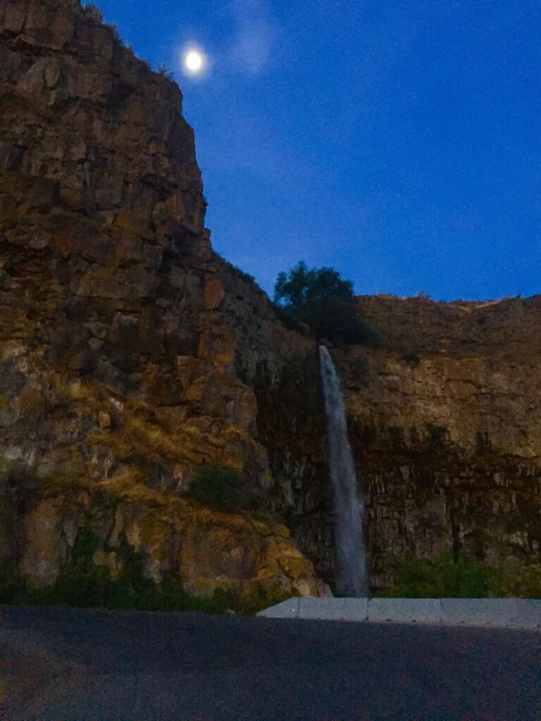 Perrine Coulee Falls at Dawn in Twin Falls Idaho